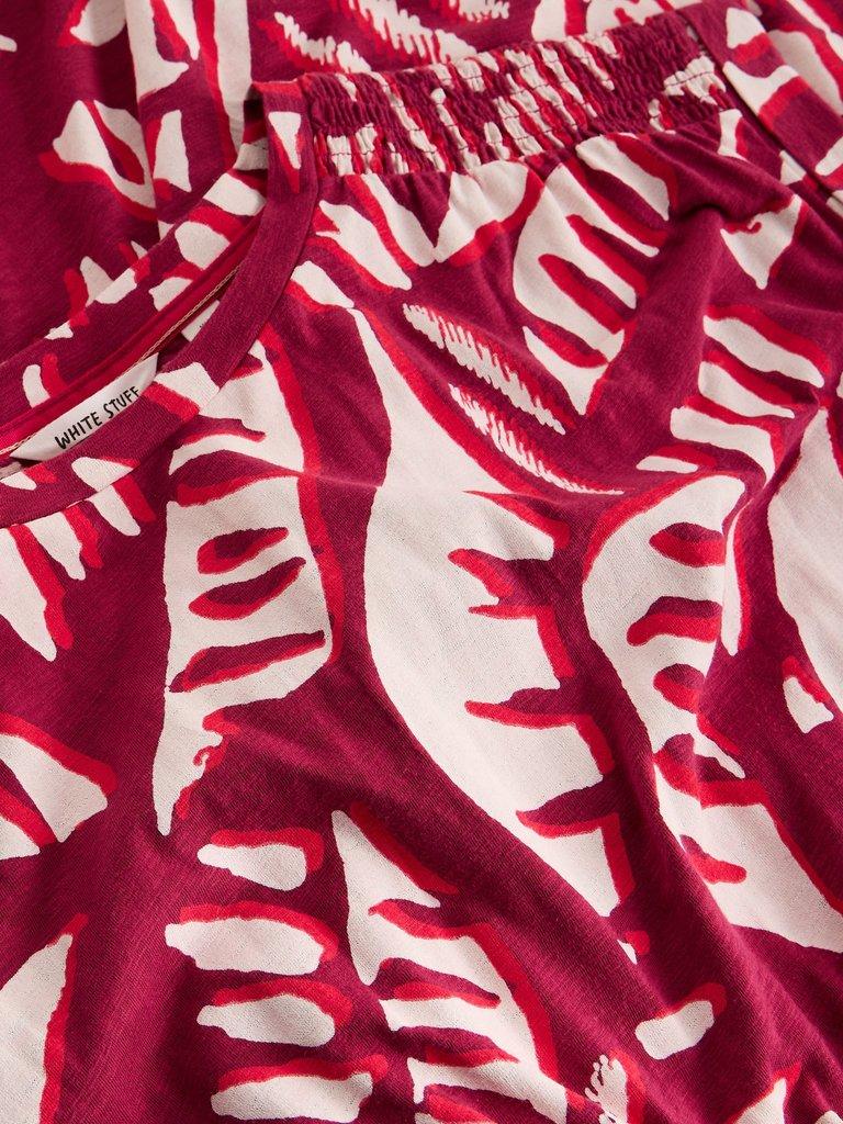 White Stuff Mina Jersey Print Dress in Pink Print-Dress-10-Pink Print-