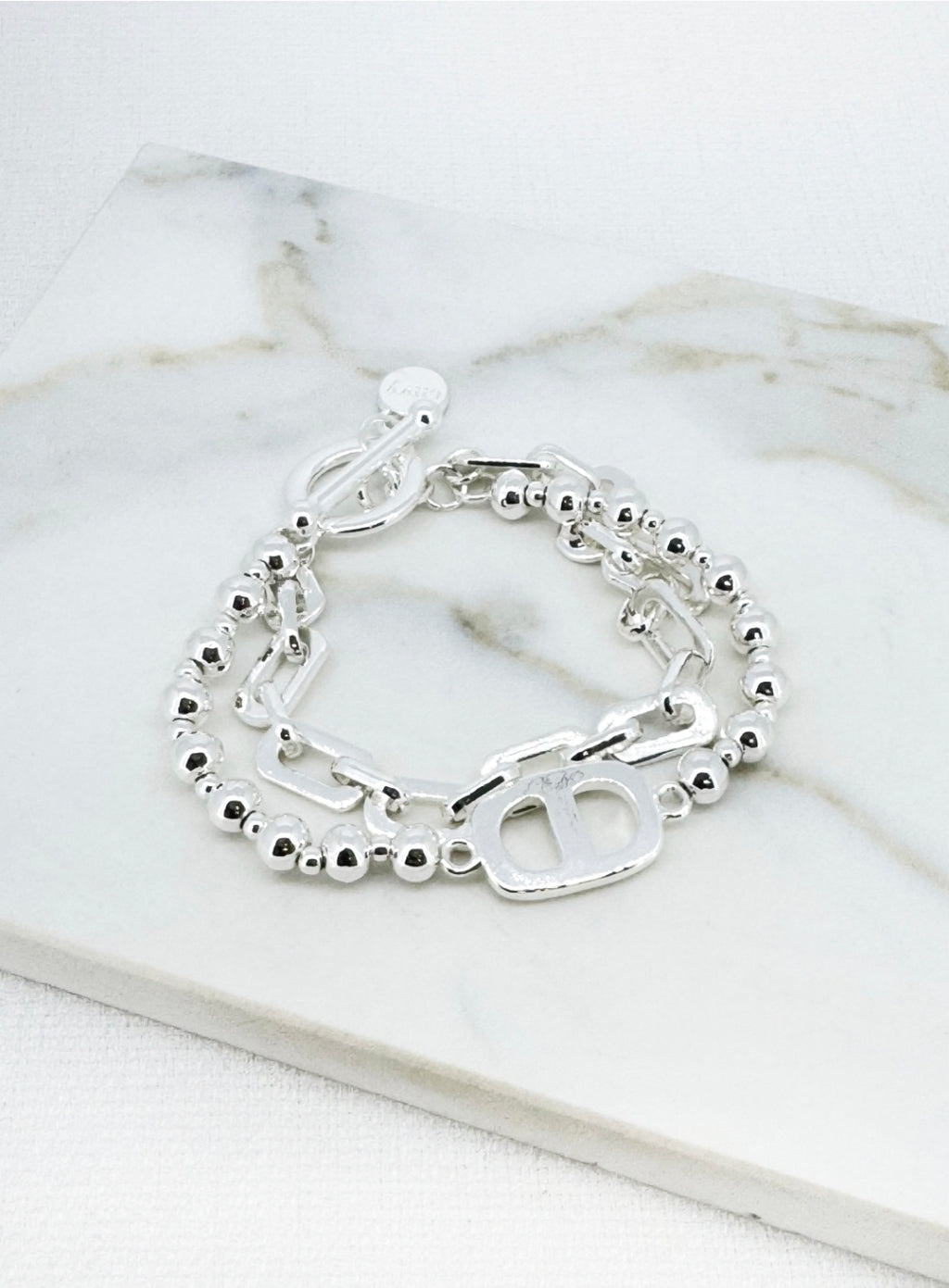 Envy Ball and Chain Bracelet 4926-Envy-White finn