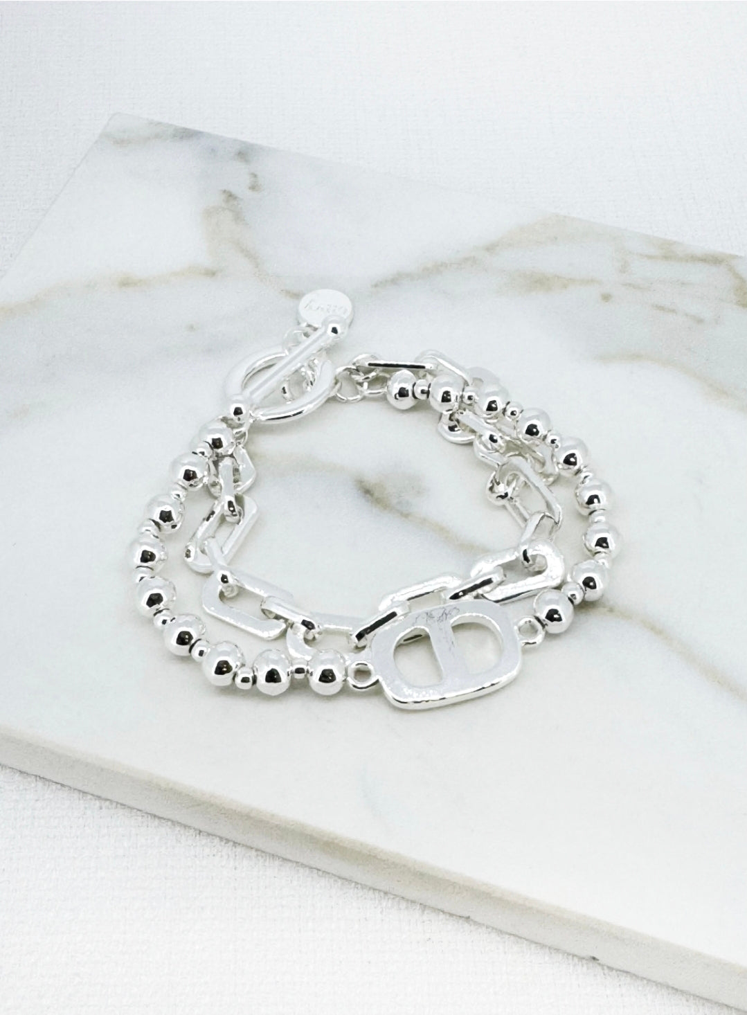 Envy Ball and Chain Bracelet 4926-Envy-White finn