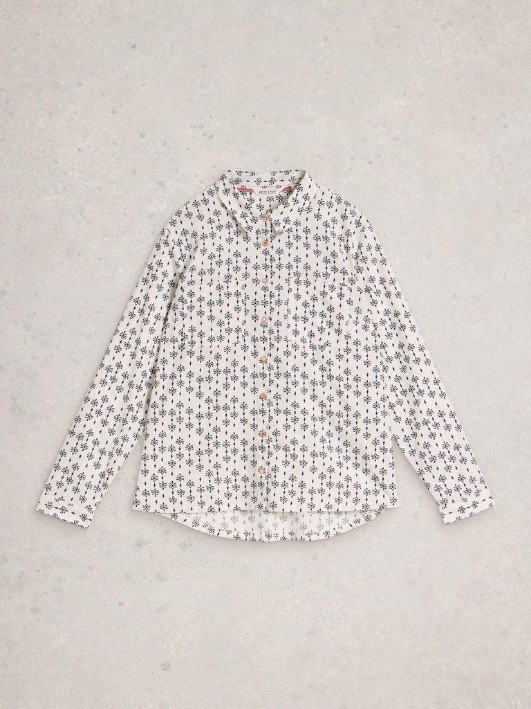 White Stuff Sophie Organic Cotton Shirt-Shirt-White finn