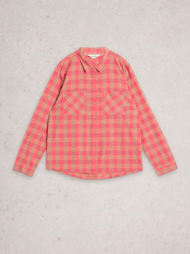 White Stuff Sophie Organic Check Shirt-White Stuff-White finn