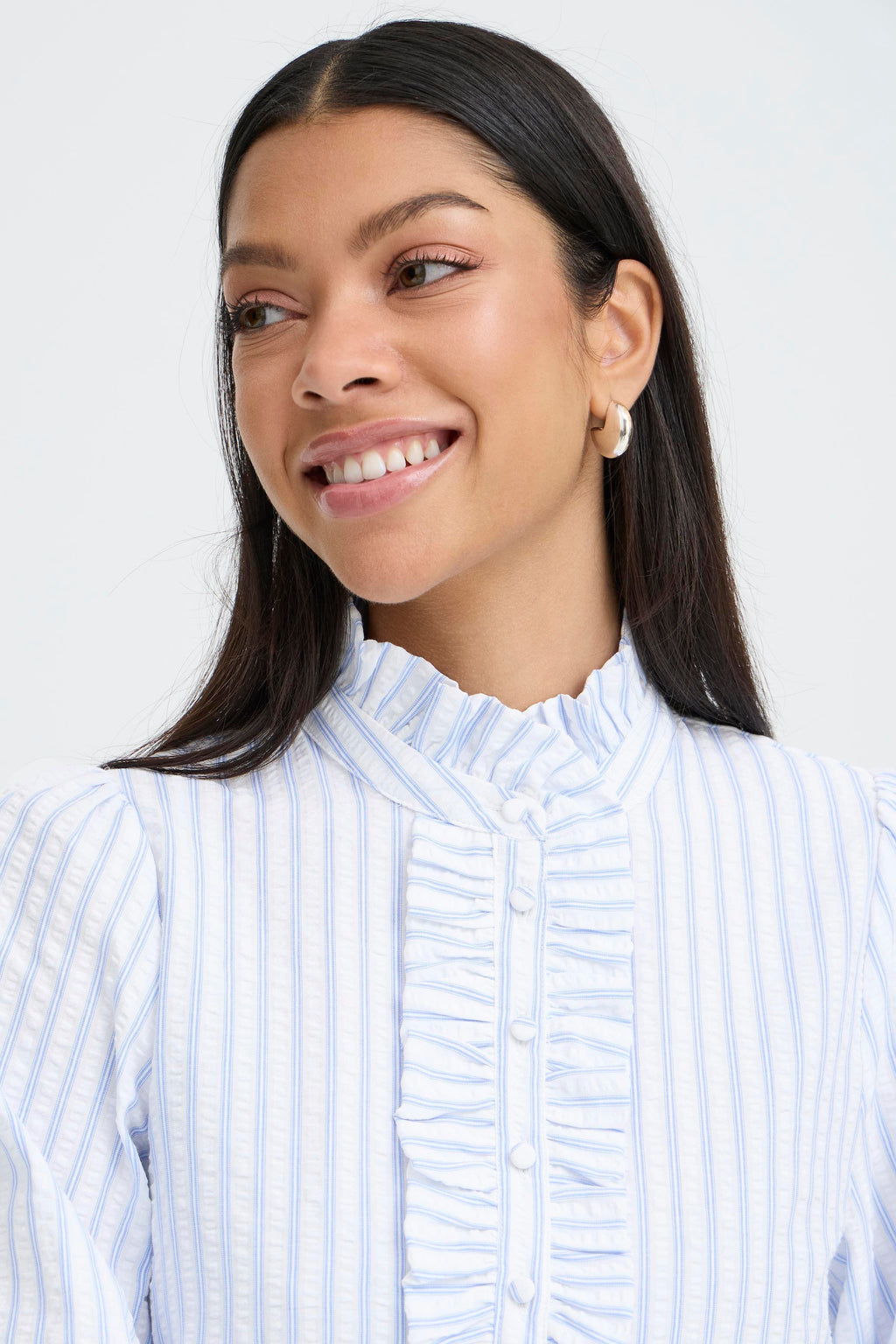 B young Byginette Frill Blouse-b.young-White finn