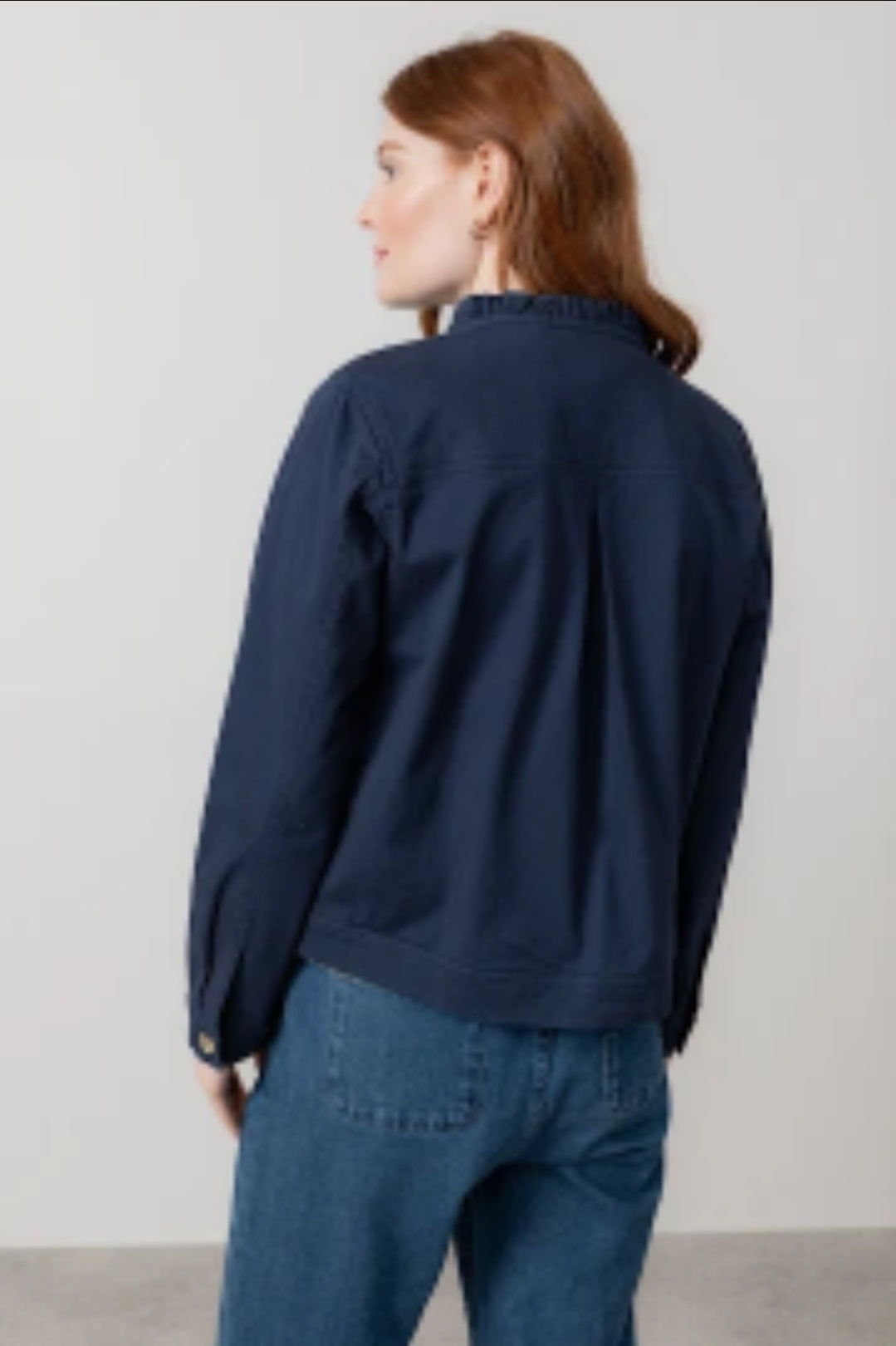 Lily and Me Renee Twill Jacket Plain-Lily and Me-White finn