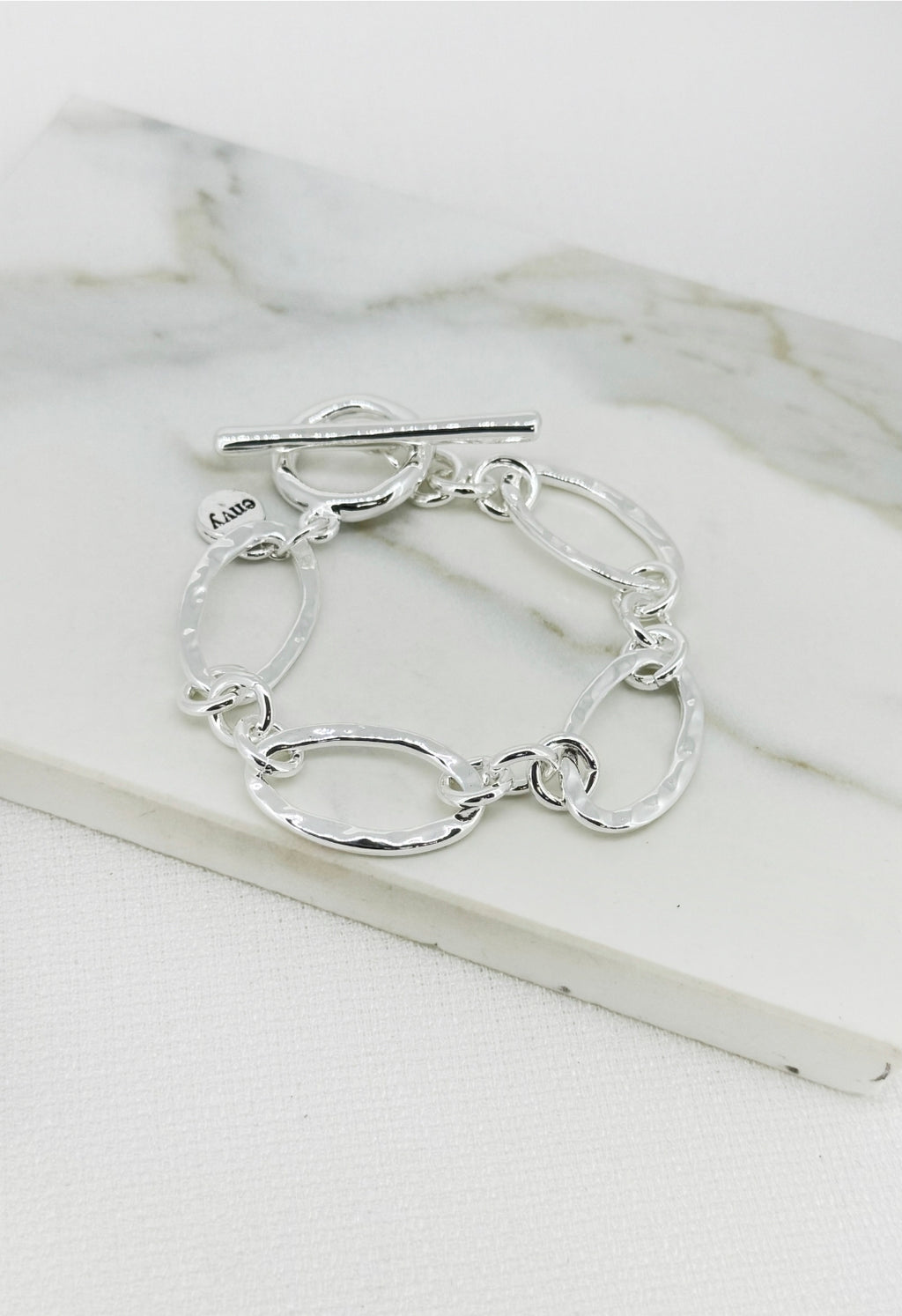 Envy Link T-Bar Bracelet 4758-Envy-White finn