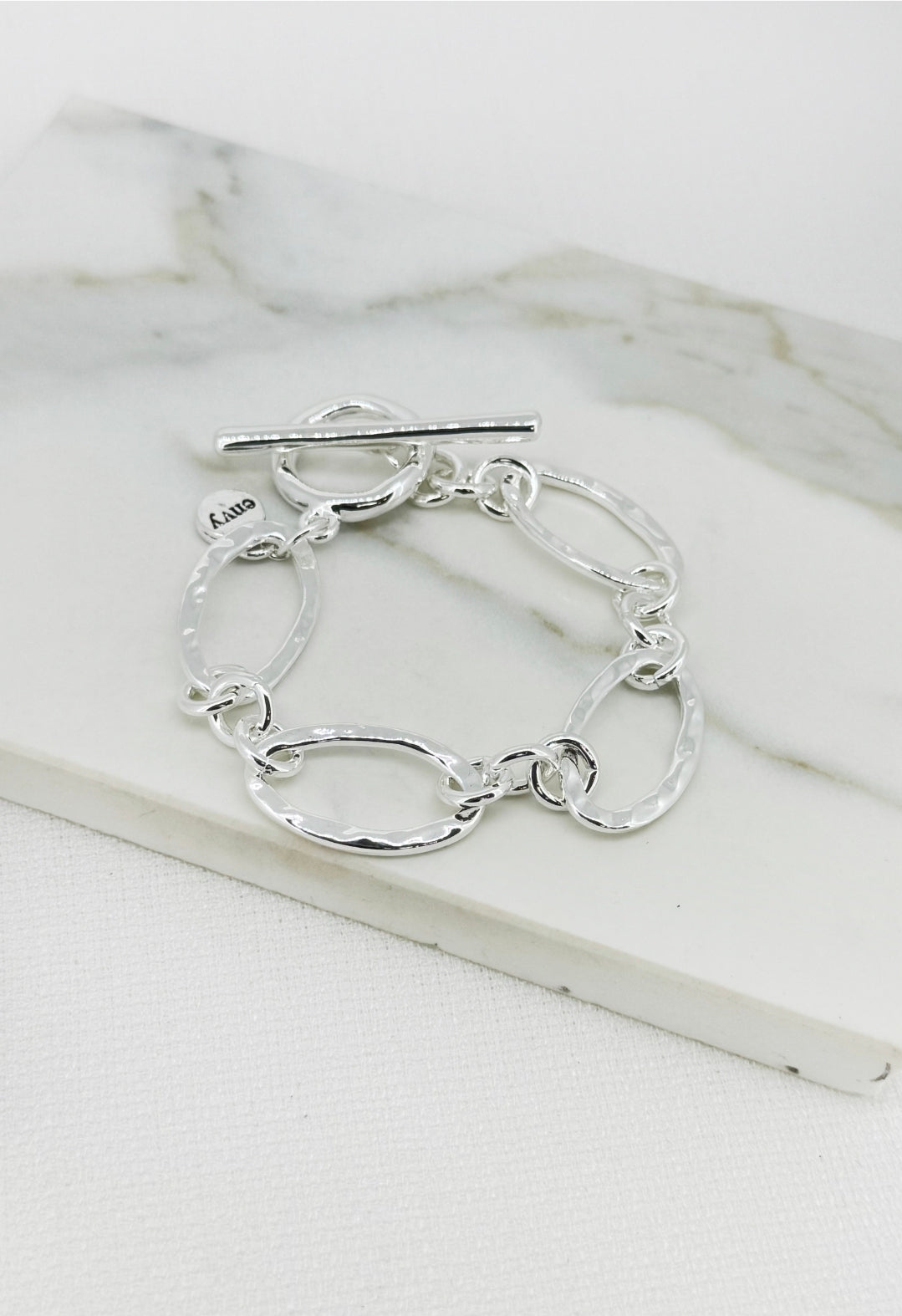 Envy Link T-Bar Bracelet 4758-Envy-White finn