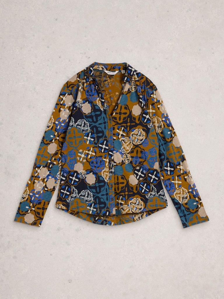 White Stuff Annie Jersey Shirt-Shirts & Tops-White finn