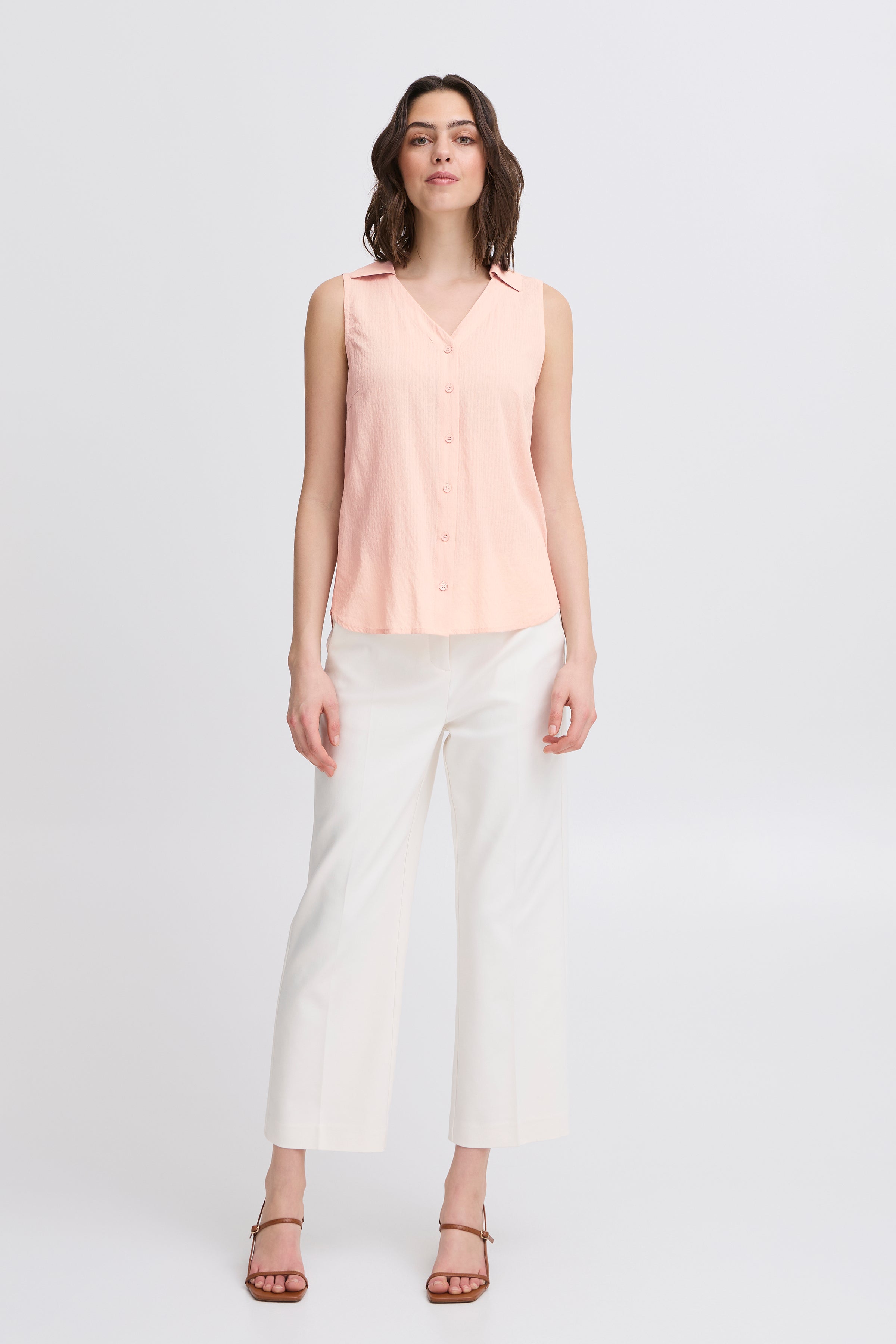 Fransa Frvina Shirt 2-Shirts & Tops-White finn