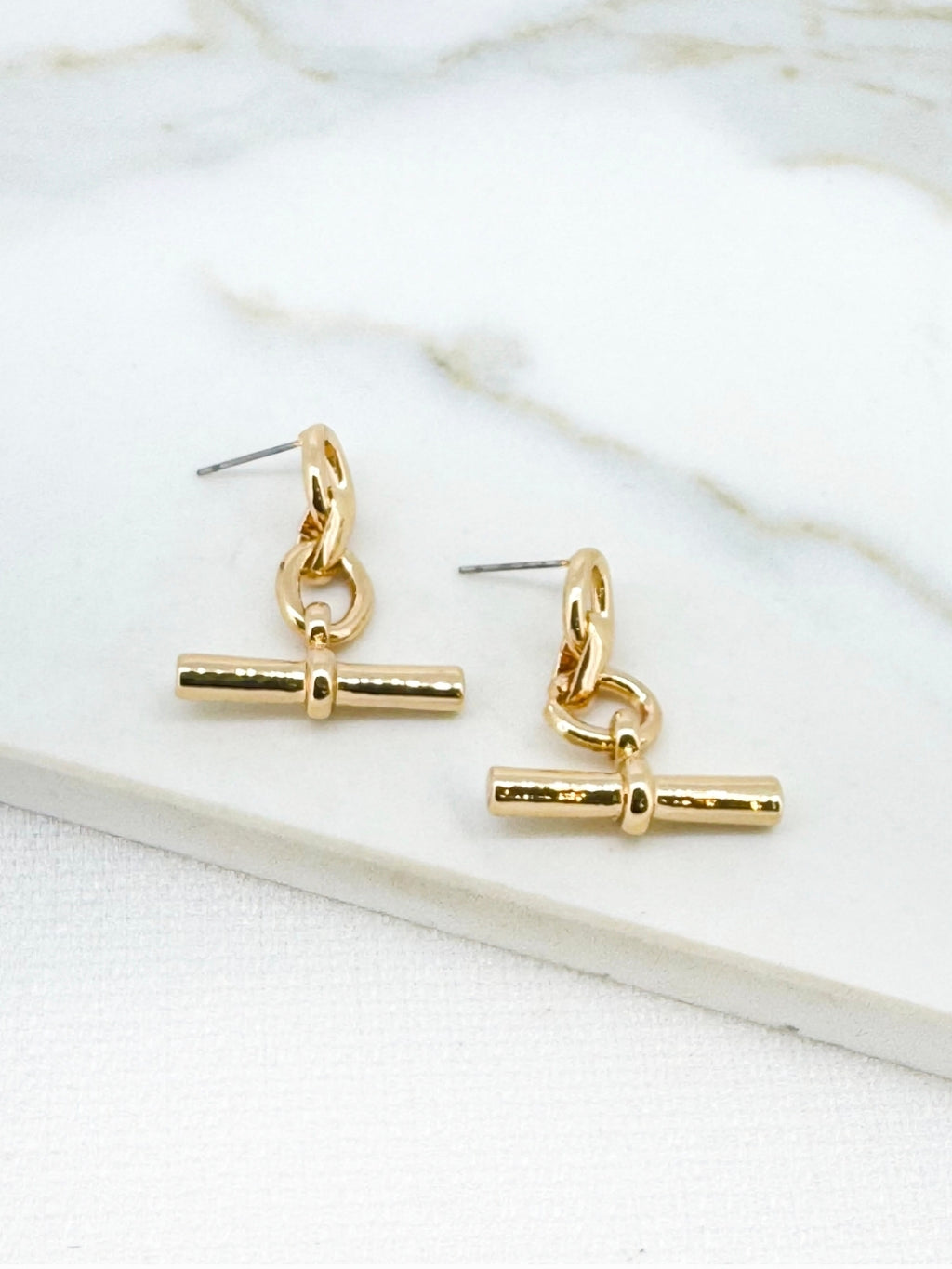 Envy T-Bar Earrings 4838-Envy-White finn
