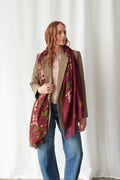 One Hundred Stars Wisteria Plum Scarf