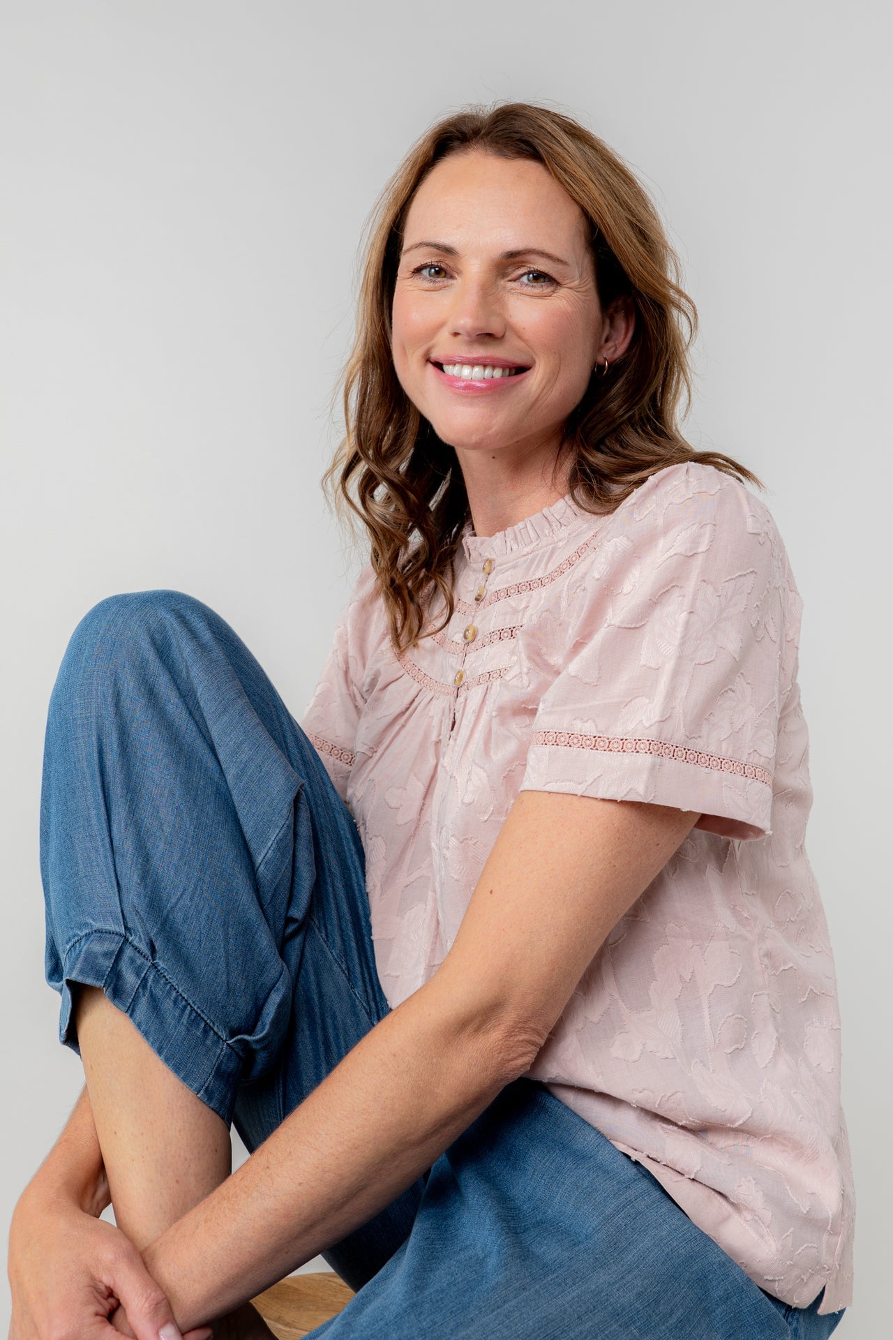 Lily and Me Luna Blouse Jacquard Cotton