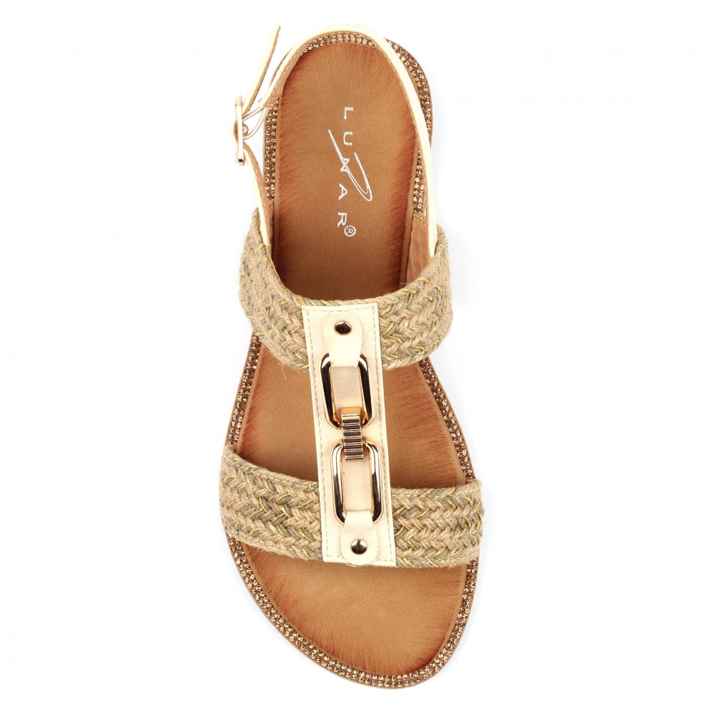 Lunar Lumi Sandal Cream-Lunar-White finn