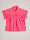 White Stuff DIDI DOUBLE CLOTH SHIRT-Shirts & Tops-10-Pink-