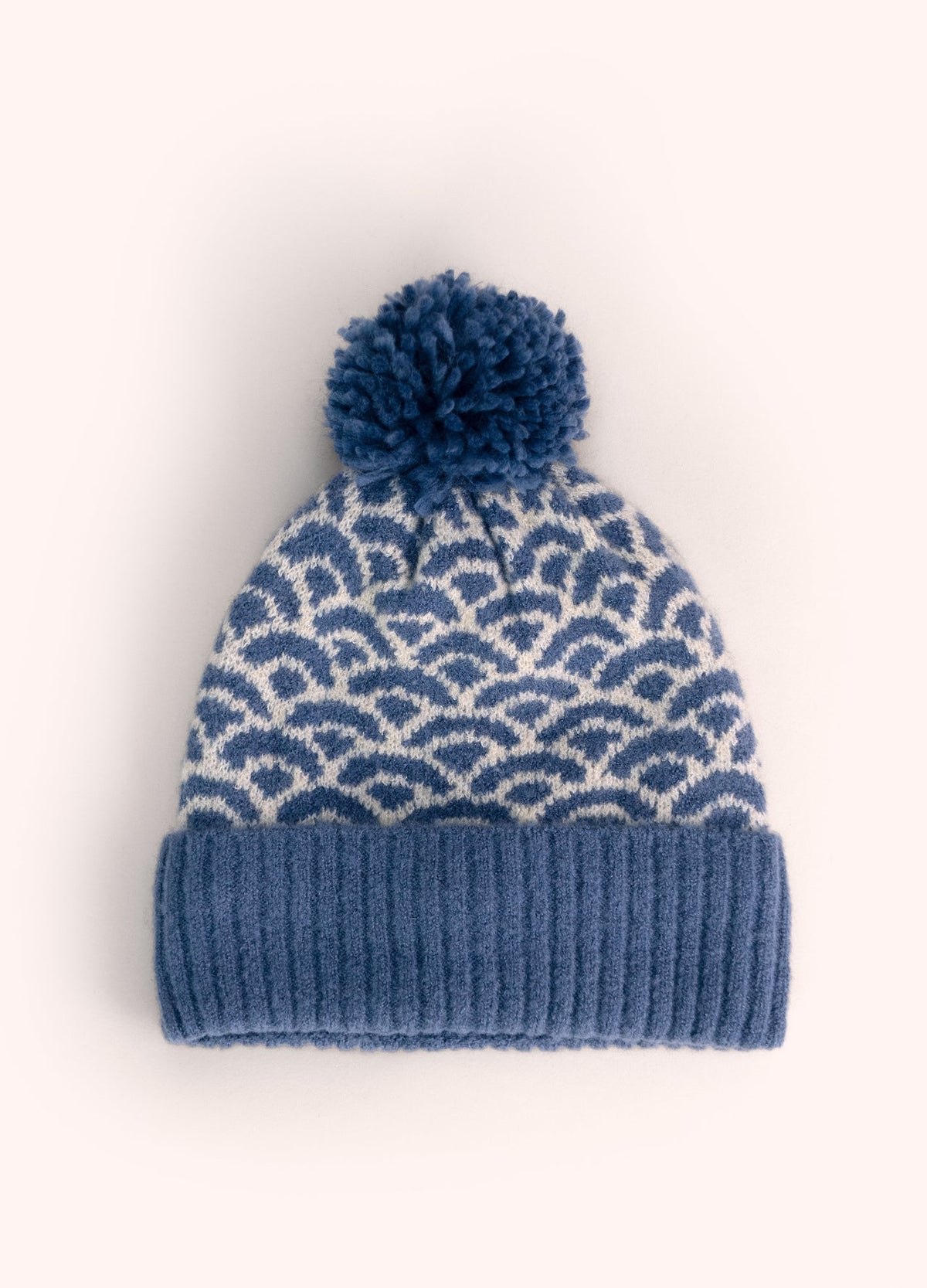 Powder Agatha Pompom Hat, Denim Mix