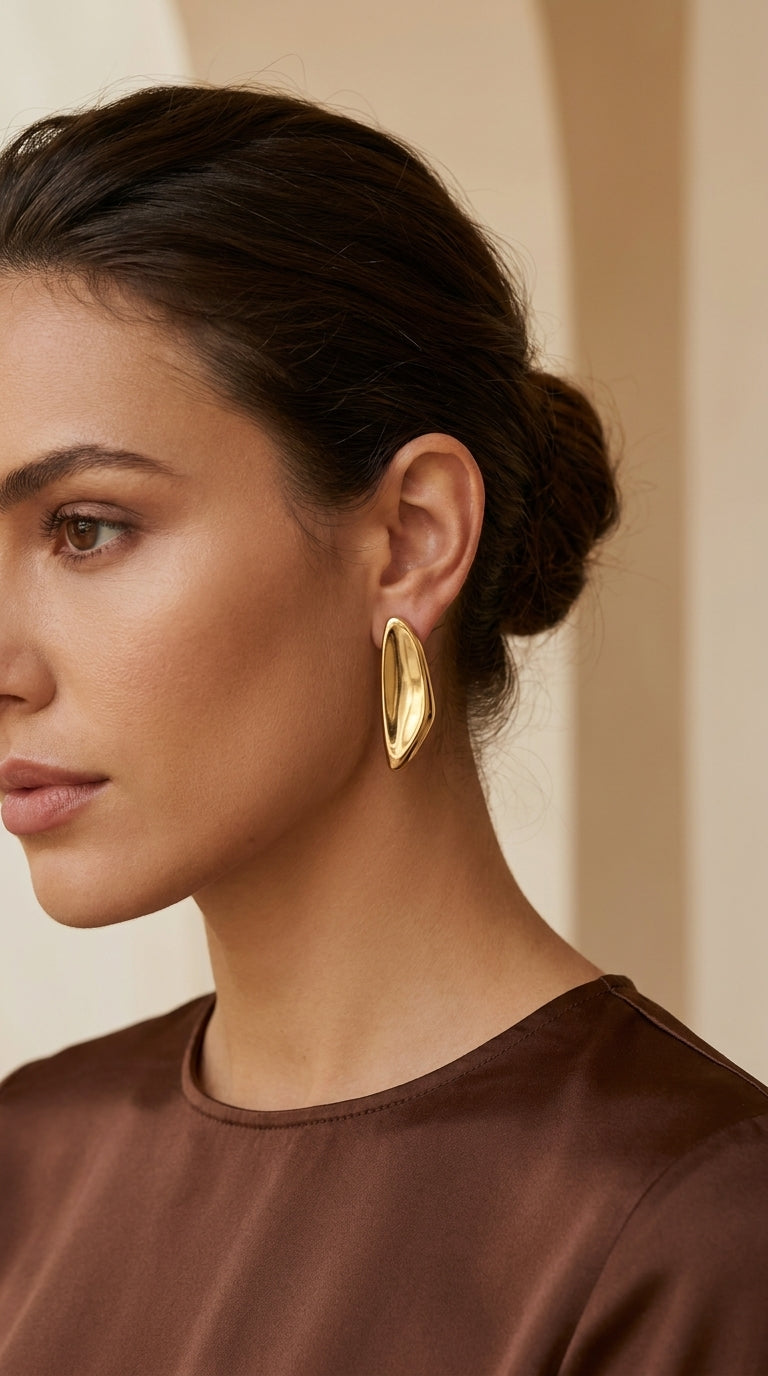 Envy Gold Stud Earrings 568