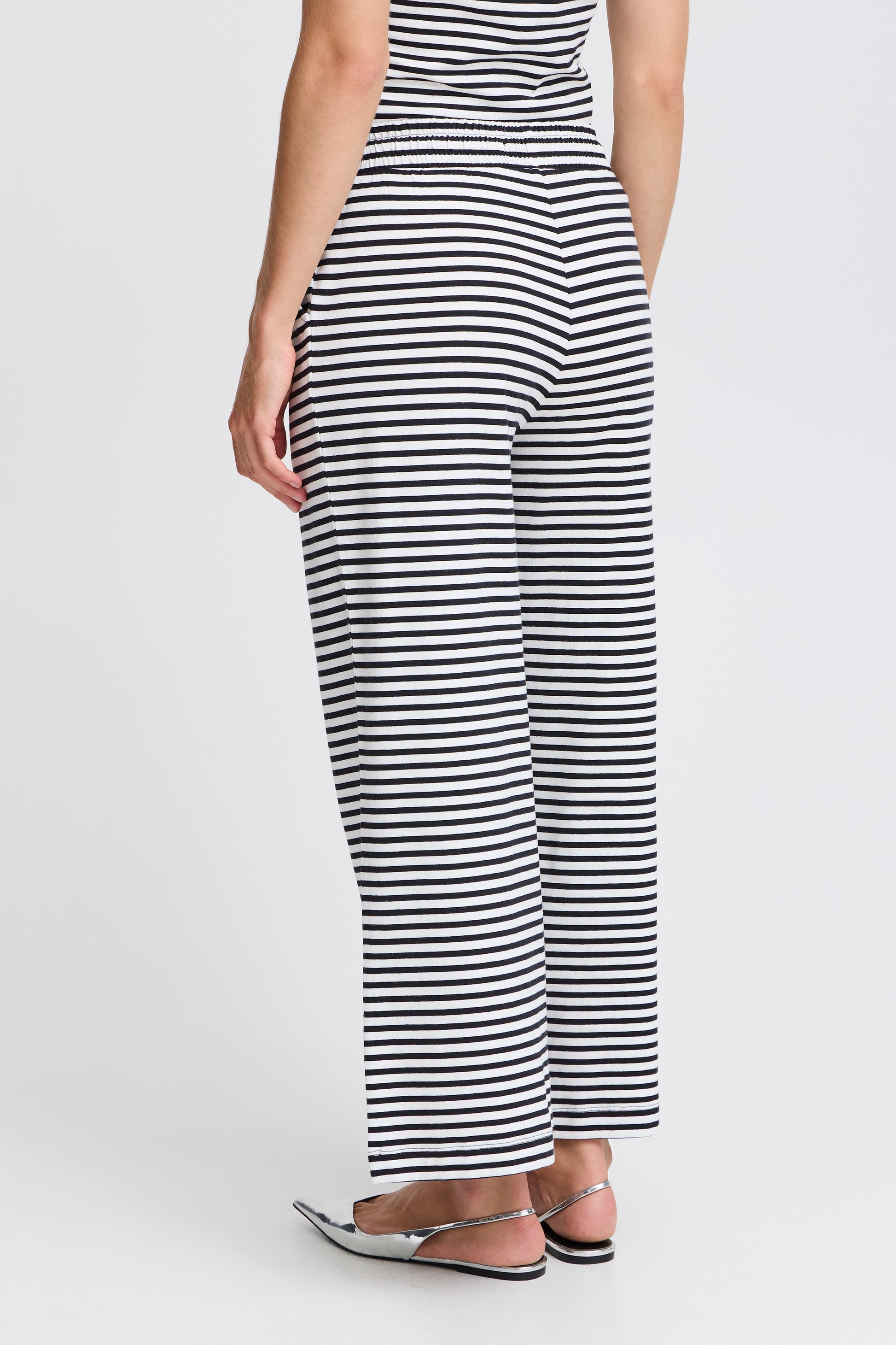 B young Bypandinna Trousers Striped-White finn