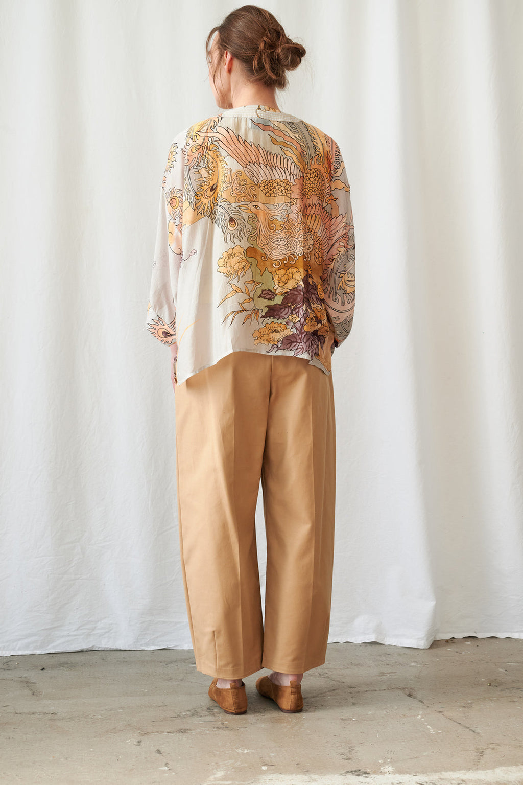 One Hundred Stars Phoenix Grey Kimono