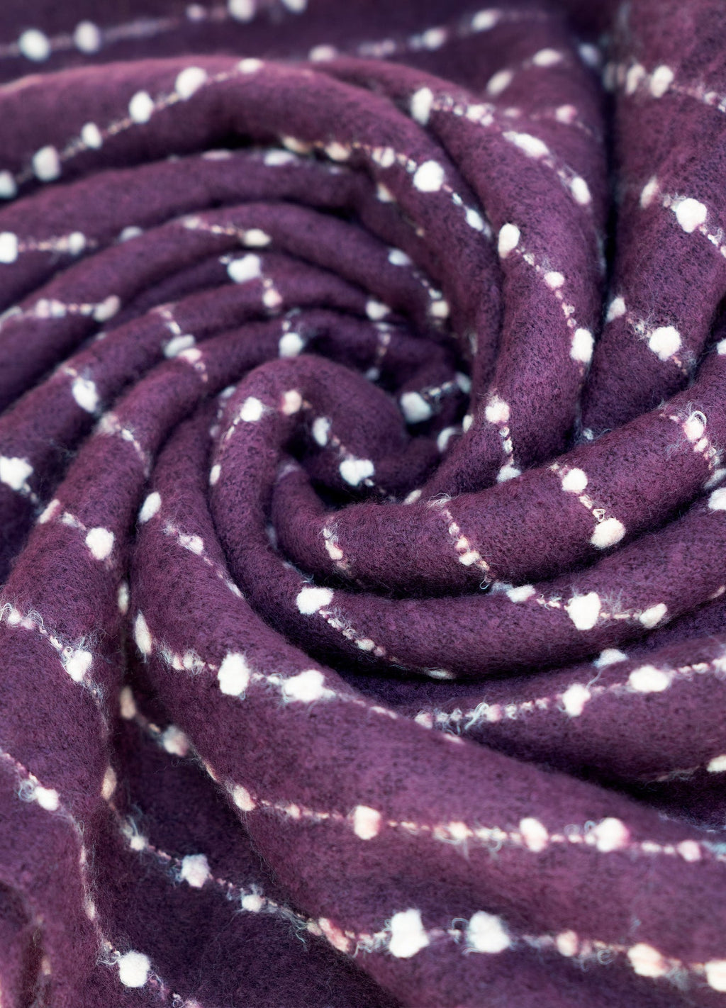 Powder Dakota Cosy Scarf, Damson