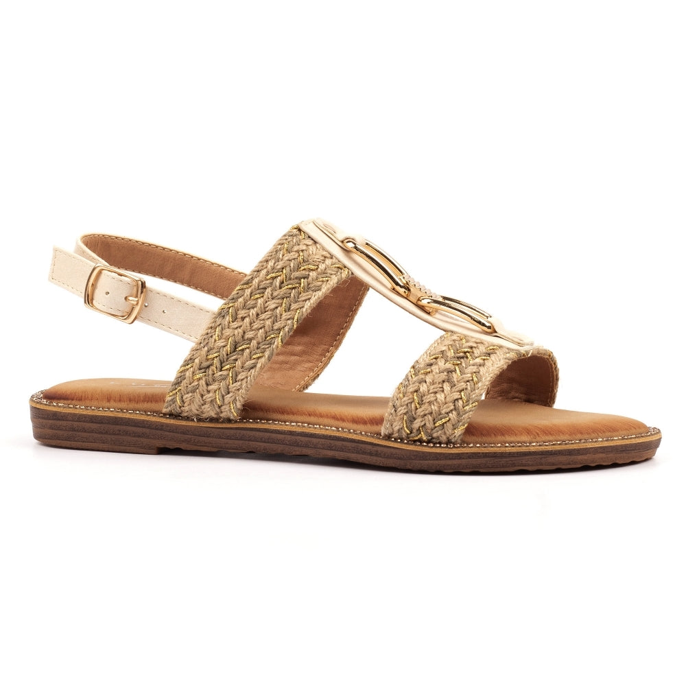 Lunar Lumi Sandal Cream-Lunar-White finn