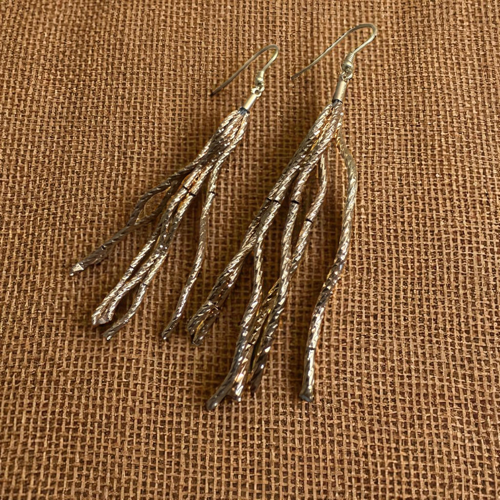 Jess and lou Lightweight Multi-Strand Drop Earrings ER181-Jess and Lou-White finn