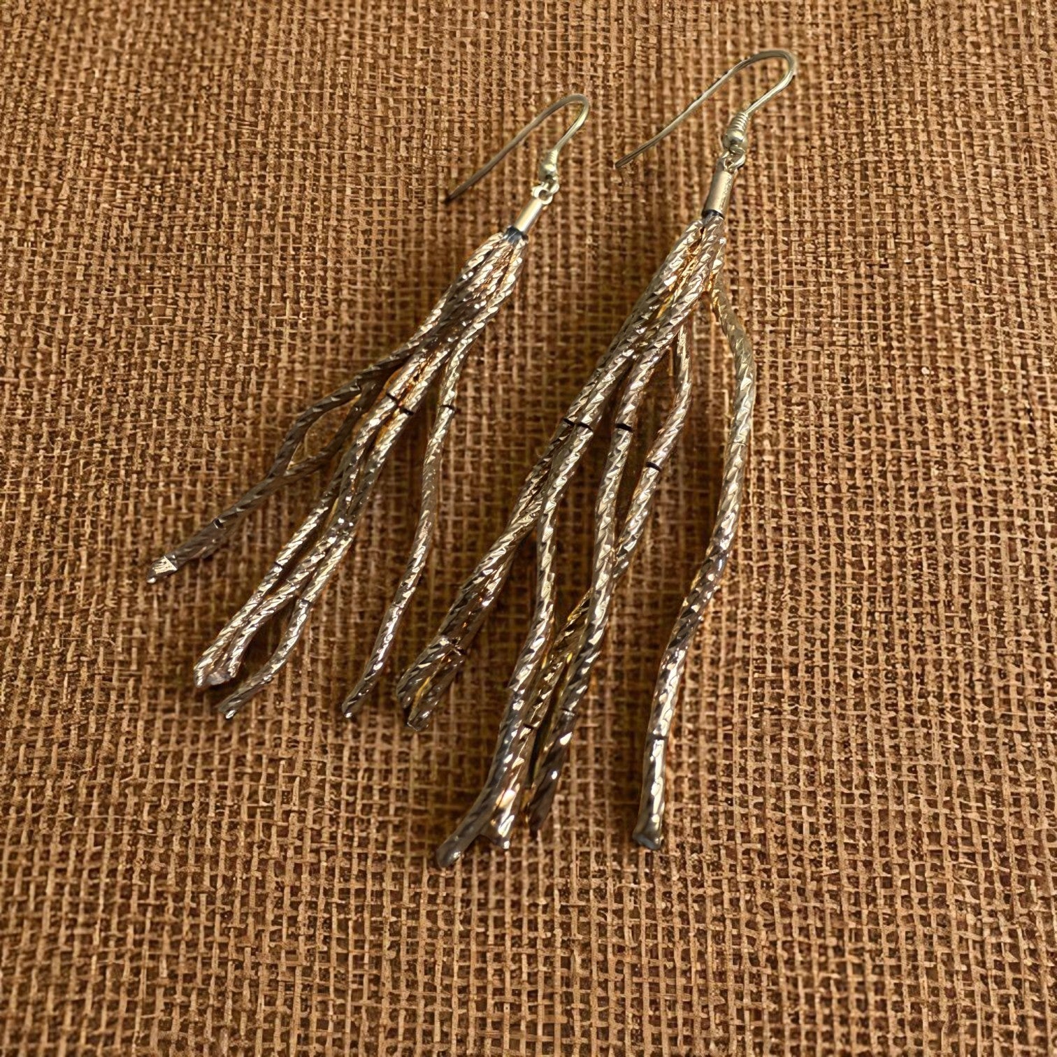 Jess and lou Lightweight Multi-Strand Drop Earrings ER181-Jess and Lou-White finn