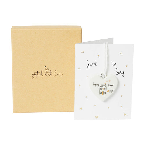 Belly Button Boxed Hanging Decoration Card.