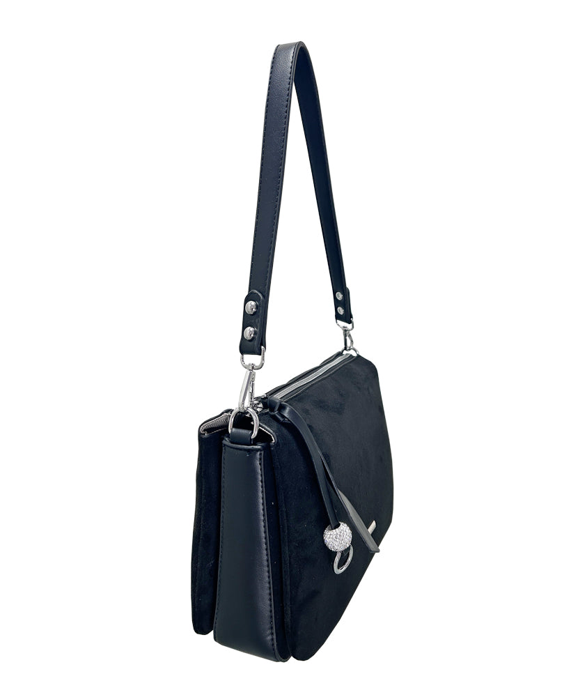 Faux Suede Shoulder Bag 2654