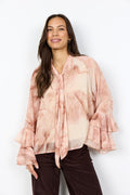 Soya Concept SC-HALA 1 AOP Blouse Dusty blue