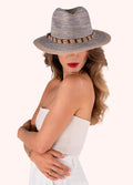 Powder Natalie Hat with Rope Band-Powder-White finn