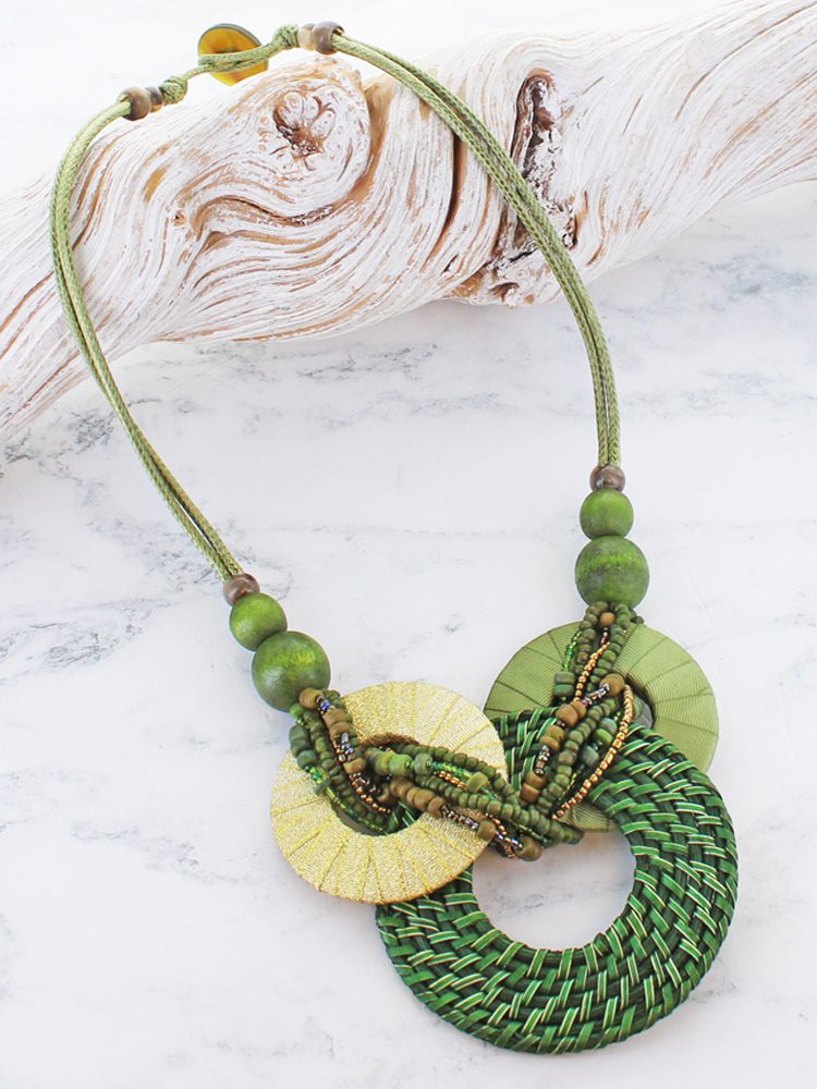 STATEMENT RING NECKLACE UJ6608