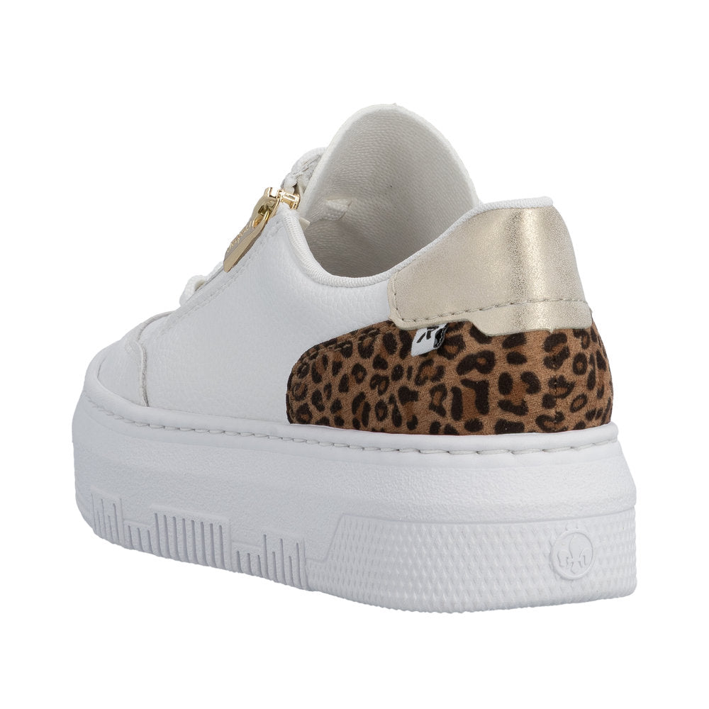 Rieker White Contrast Trainer M1900-Rieker-White finn