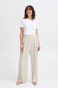 Fransa Fratel Trousers-Trouser-White finn