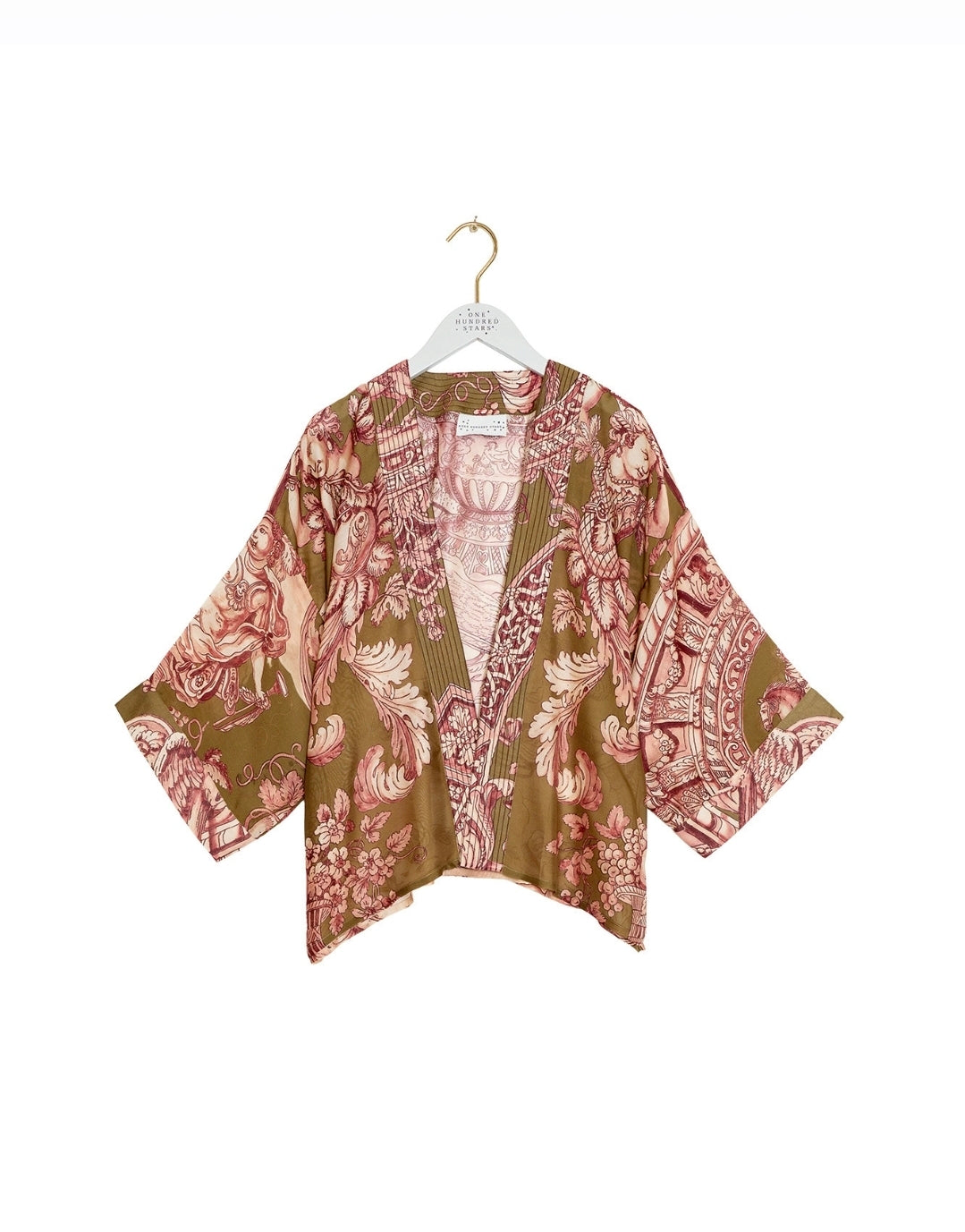 One hundred stars Olive Kimono