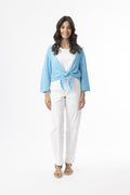 Orientique Knit Essentials Tie Shrug-Orientique-White finn
