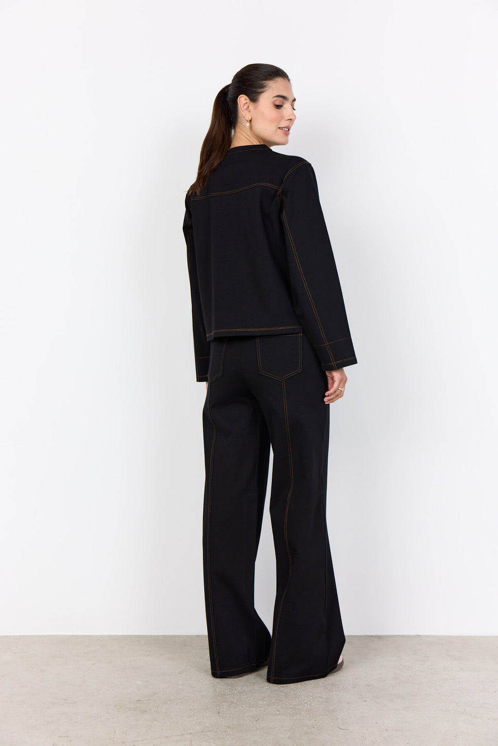 Soya Concept SC-BLANCA 1 Jacket Black-Soya Concept-White finn