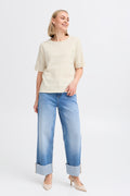 Fransa Frsinne Pullover pu6-Knitwear-White finn