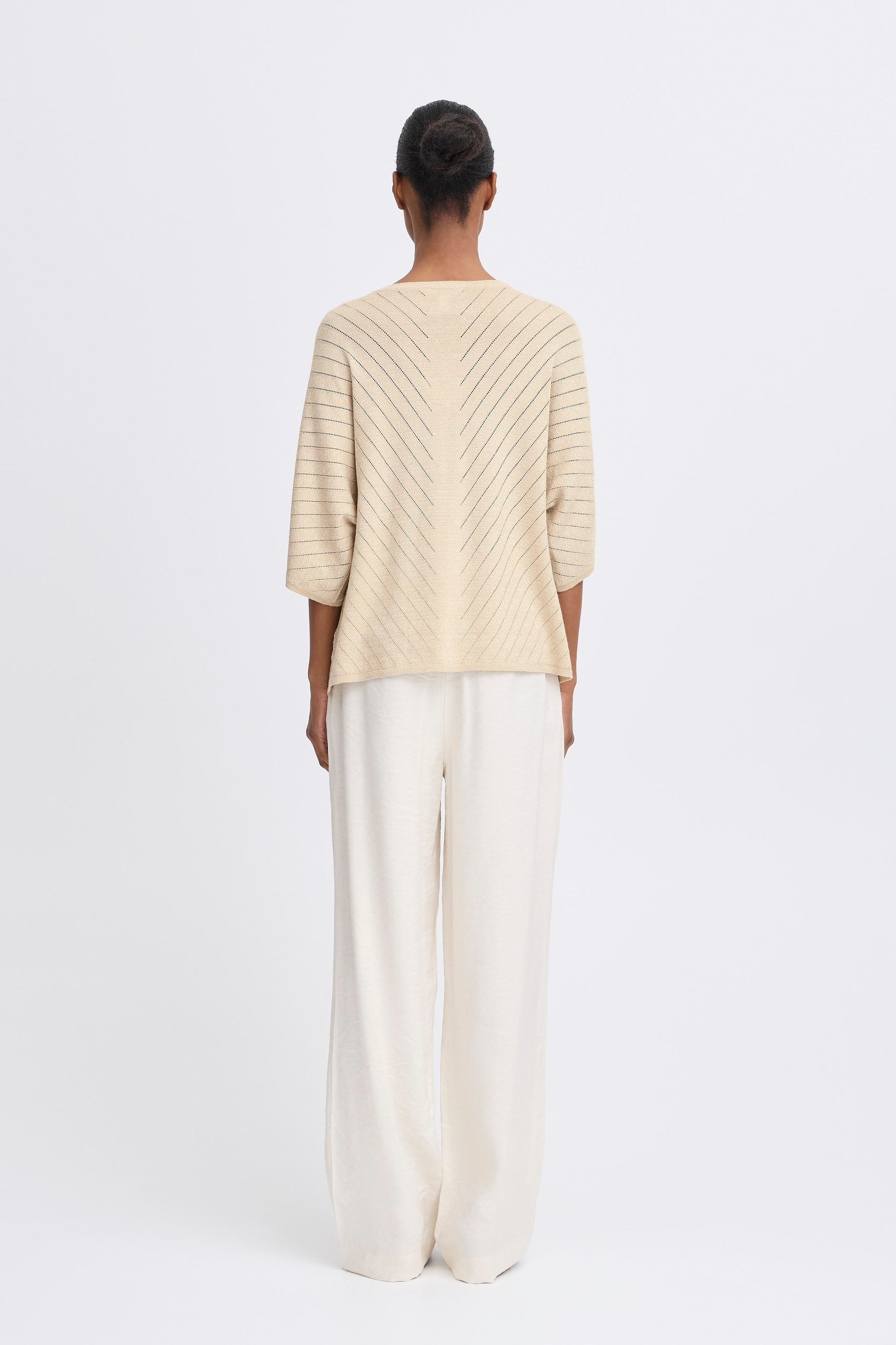 B young Bymobbe V-neck Jumper-White finn
