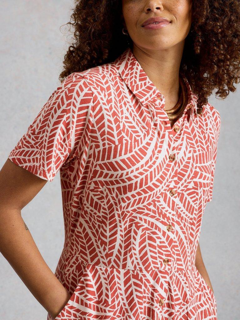 White Stuff Ria Print Jersey Shirt Dress