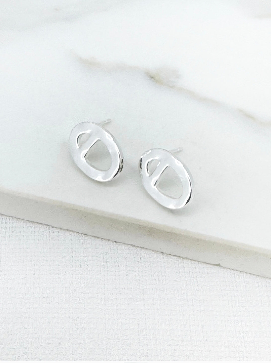 Envy Circle Earrings 4921-Envy-White finn