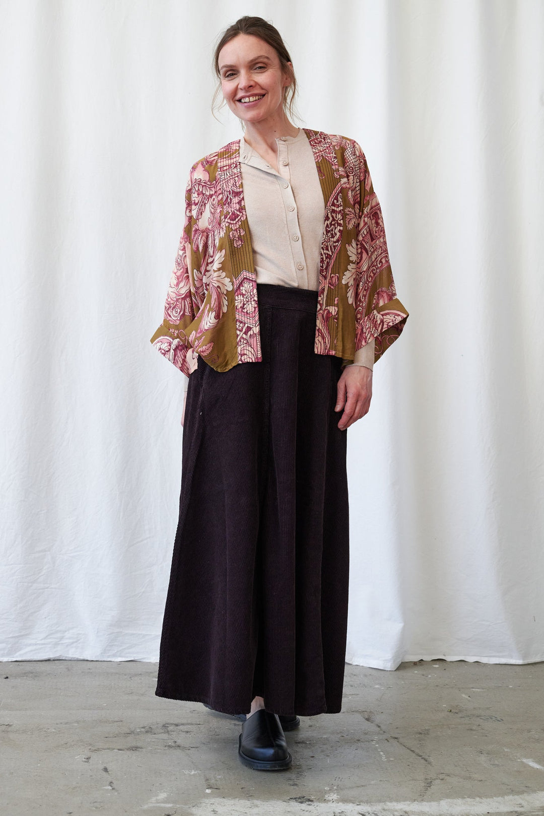 One hundred stars Angels Olive Kimono