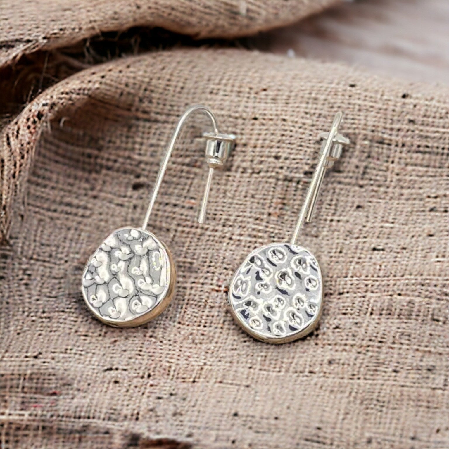 Jess and lou Battered Circles on hook ER124-Jess and Lou-White finn