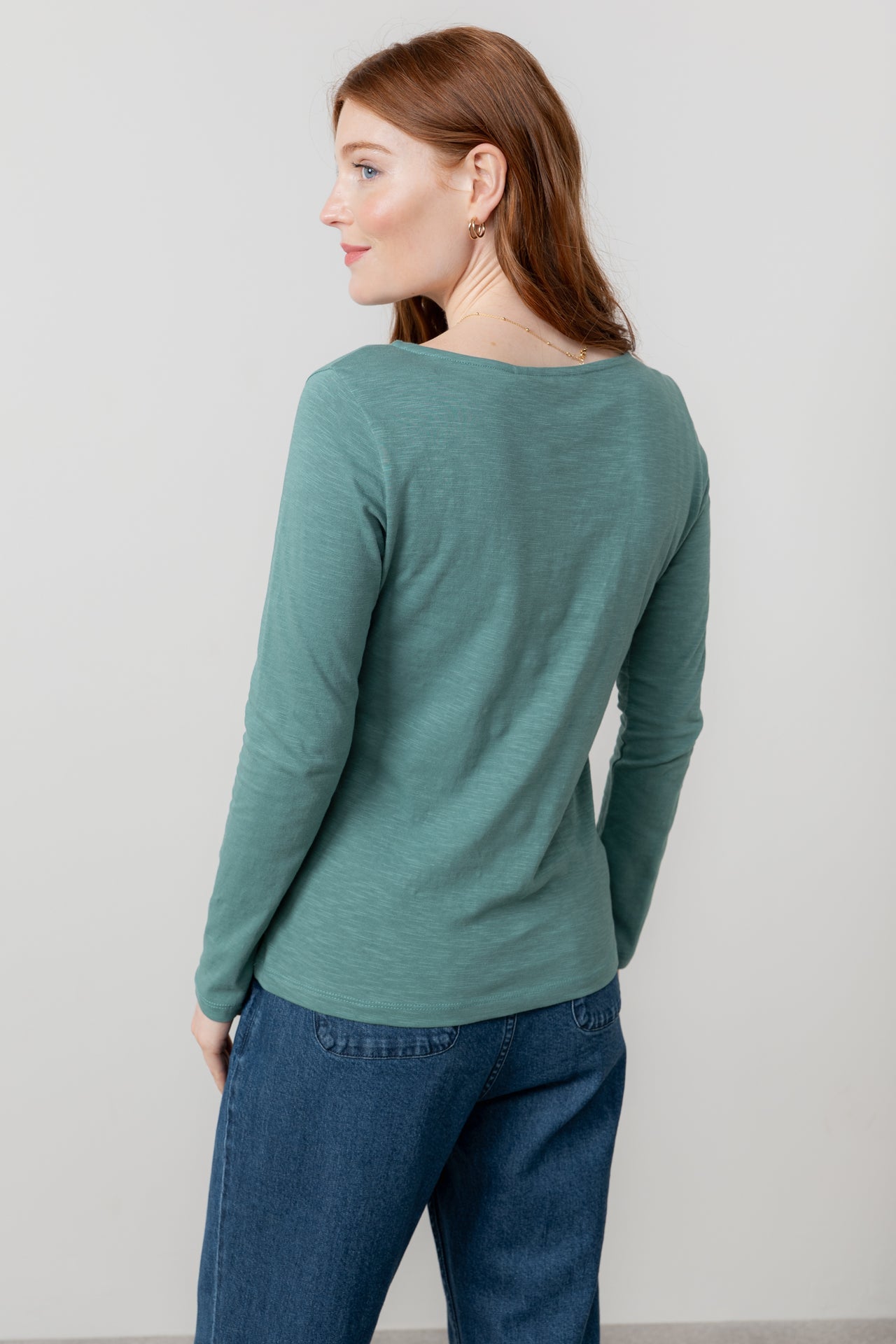 Lily and Me Monica Top Plain-White finn