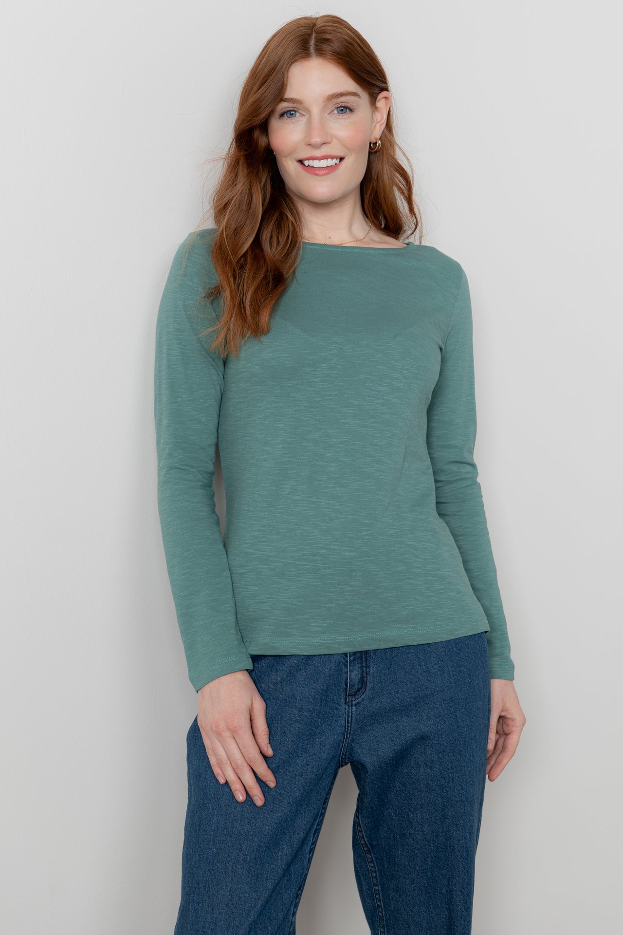 Lily and Me Monica Top Plain-White finn