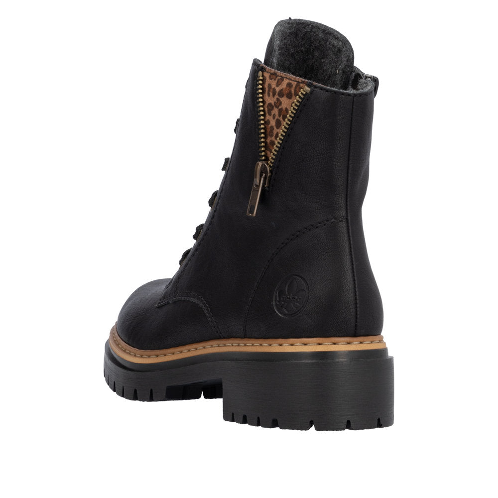 Rieker Black Ankle Boot 72617-00