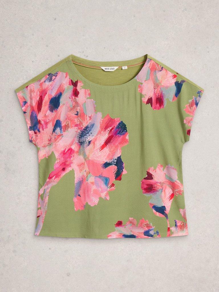 White Stuff WOVEN MIX TEE-White Stuff-White finn