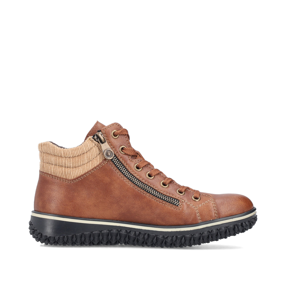 Rieker Tan Trainer Boot Z4263-Footwear-White finn