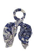 One Hundred Stars Giant Willow Blue Scarf