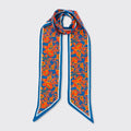 Maeve Floral Tie Scarf - Teal/Rust