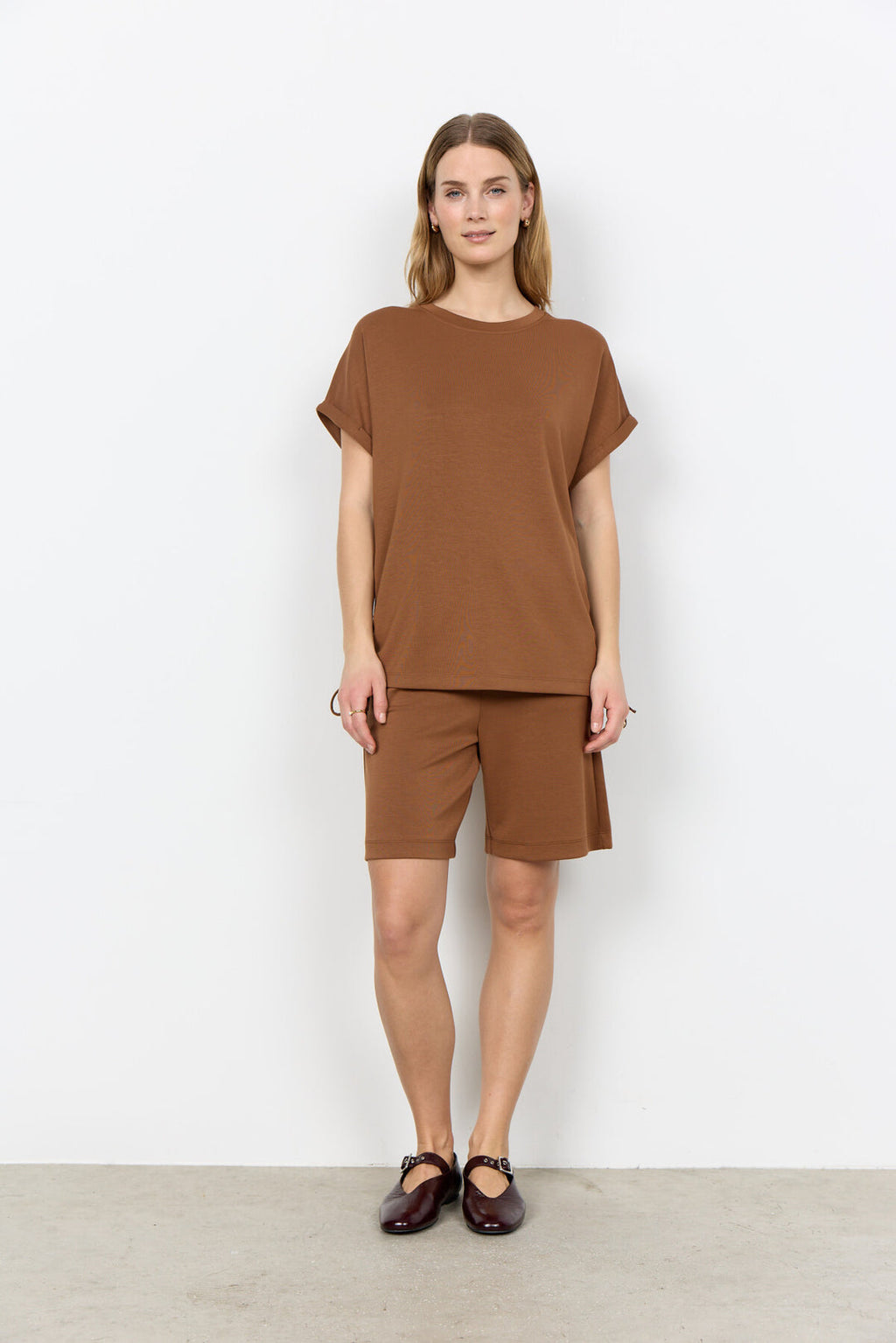 Soya Concept SC-BANU 306 T-shirt Brown