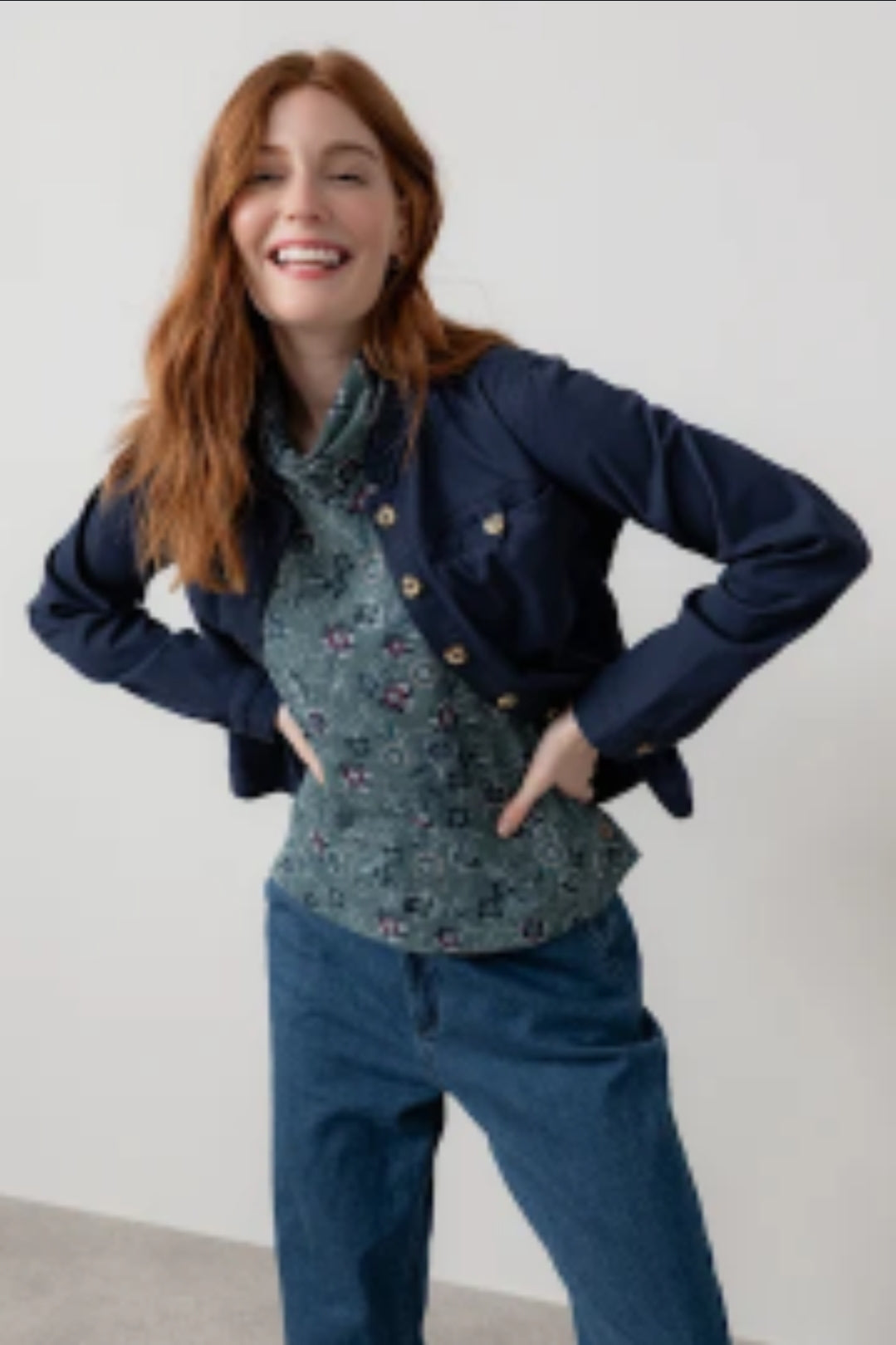 Lily and Me Renee Twill Jacket Plain-White finn