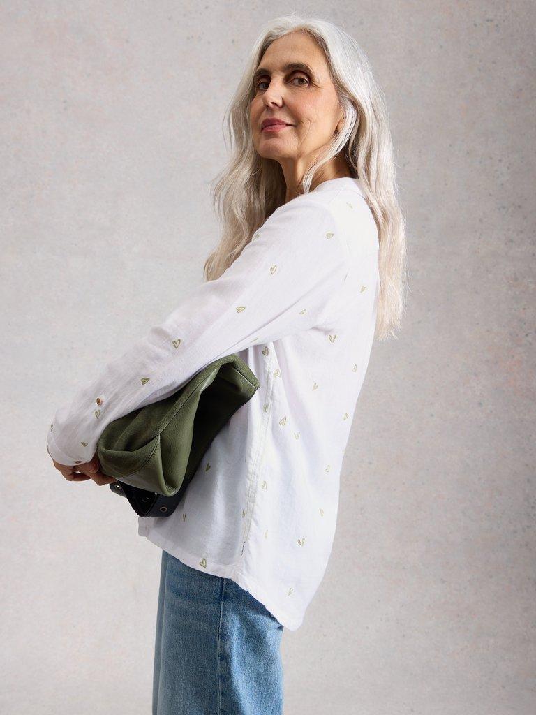 White Stuff Sophie Organic Cotton Shirt-White Stuff-White finn